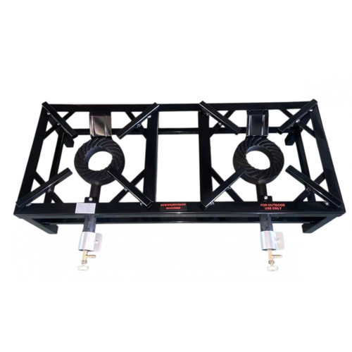 Double lpg gas burner - lpg, cast